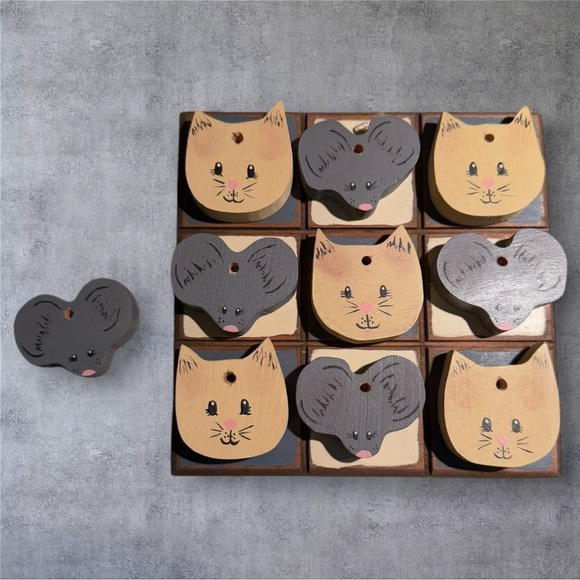 Handcrafted Tic Tac Toe Game - Picture 4 of 4